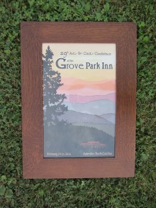 Grove Park Poster in New Oak Frame